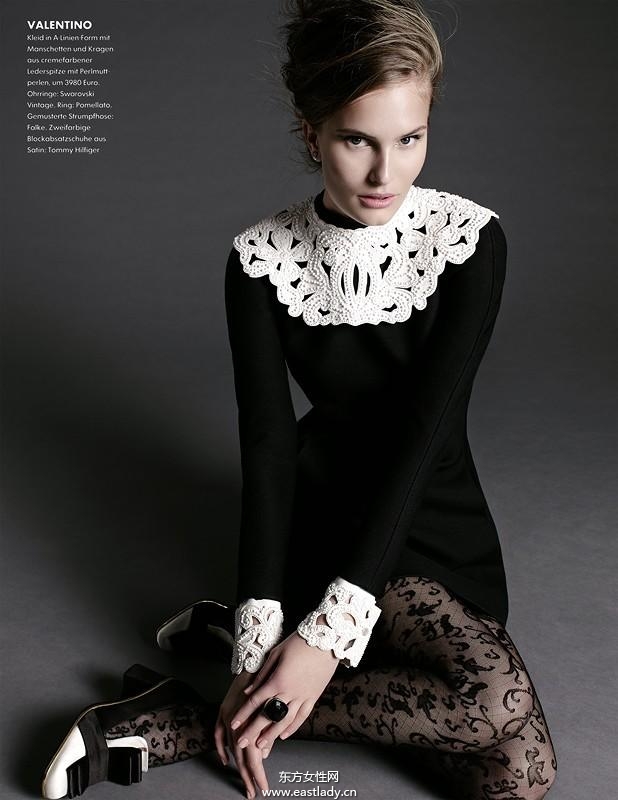 ALLA KOSTROMICHEVA 2013年8月份《Elle》德国版