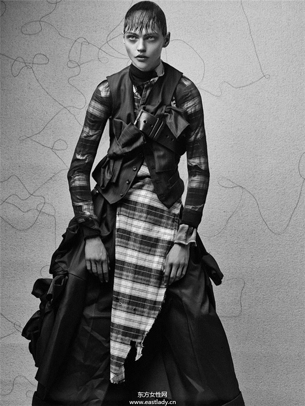 Sasha Pivovarova《Interview》杂志2013年10月号