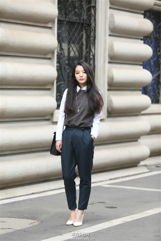 明星示范铅笔裤穿出个性好身材