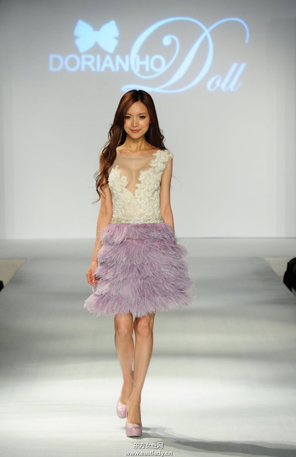 郭富城绯闻女友叶熙祺性感秀婚纱