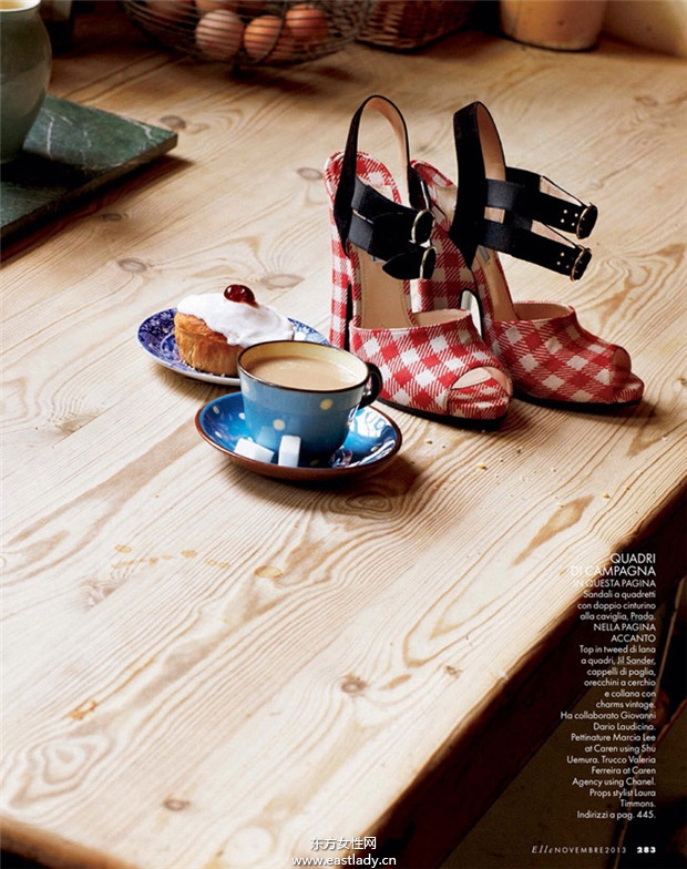 Gabriella Wilde《Elle》2013年11月号意大利版