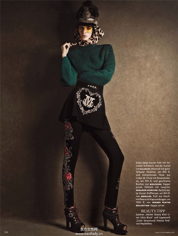 Julia Stegner《Vogue》2013年12月德国版