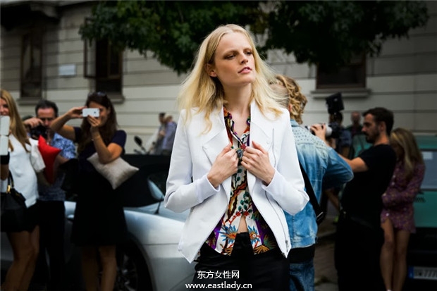 Hanne Gaby Odiele 2014春夏米兰时装周服装秀