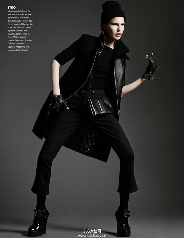 ALLA KOSTROMICHEVA 2013年8月份《Elle》德国版