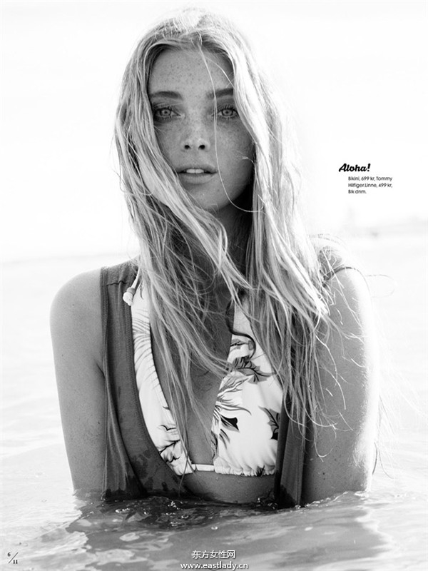 Elsa Hosk(艾尔莎·霍斯卡)《Elle》瑞典版2013年7月号