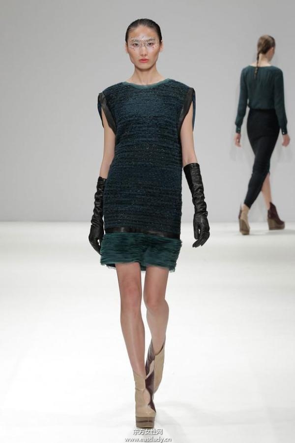 吉承伦敦时装周2013秋冬系列 黑色元素成流行主旋律