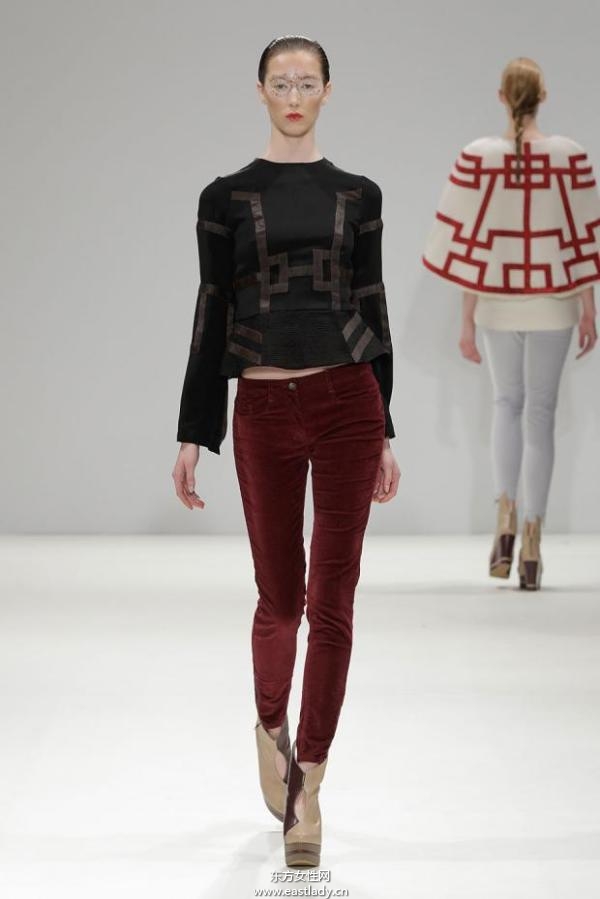 吉承伦敦时装周2013秋冬系列 黑色元素成流行主旋律