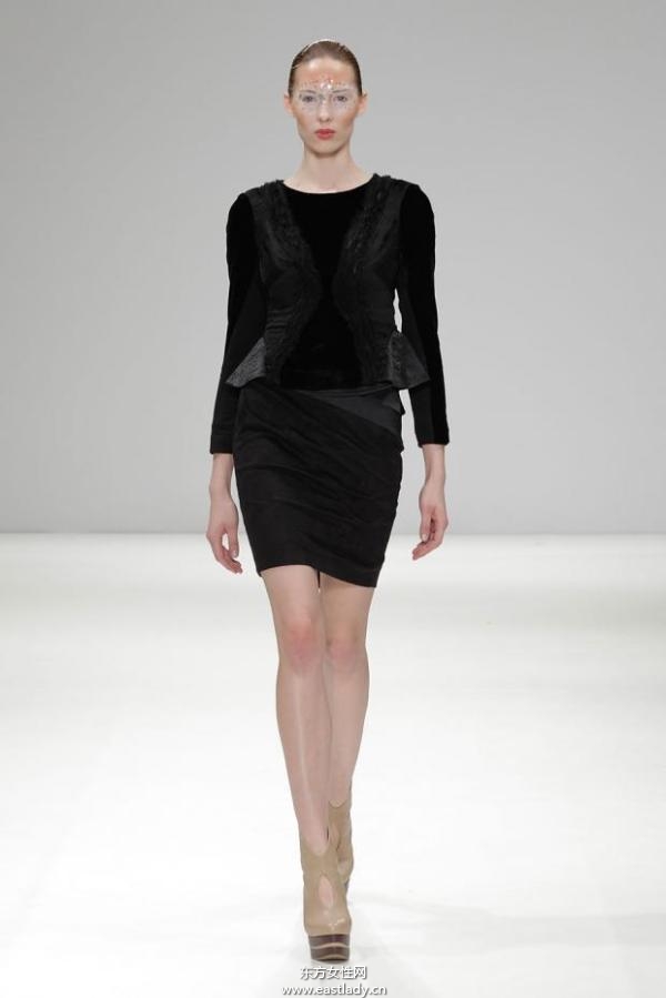 吉承伦敦时装周2013秋冬系列 黑色元素成流行主旋律