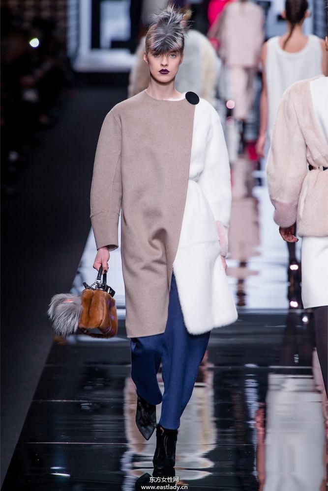 Fendi2013年米兰时装周服装系列刮起皮草风