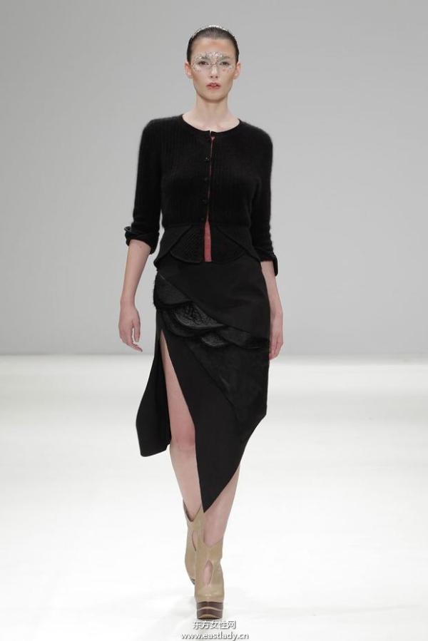 吉承伦敦时装周2013秋冬系列 黑色元素成流行主旋律