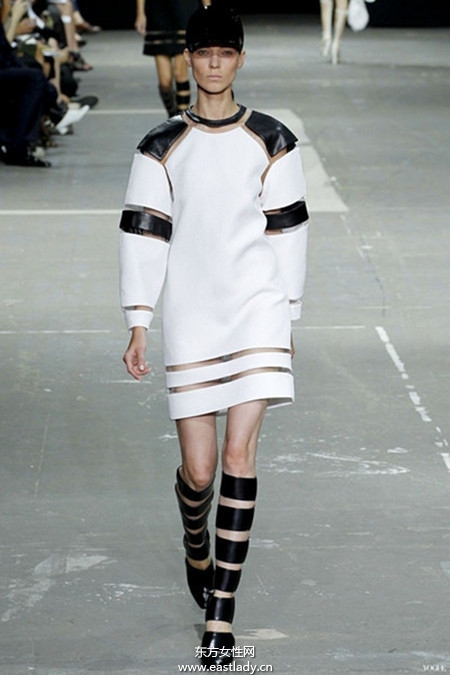 2013春夏时装周黑白搭成流行色
