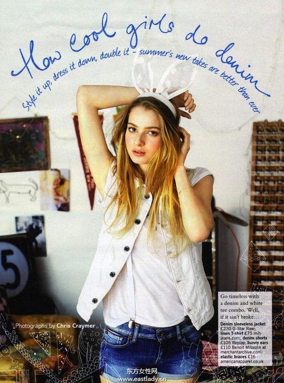 英国版《GLAMOUR》2013年4月号  丹宁女孩