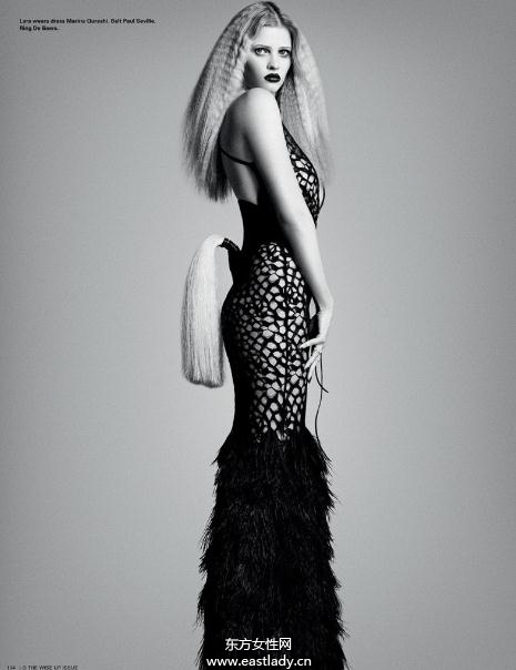 Lara Stone &Laetitia Casta演绎奢华性感内衣系列