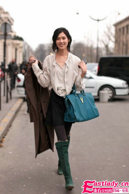 天生衣架子 国际超模街头美腿赏析