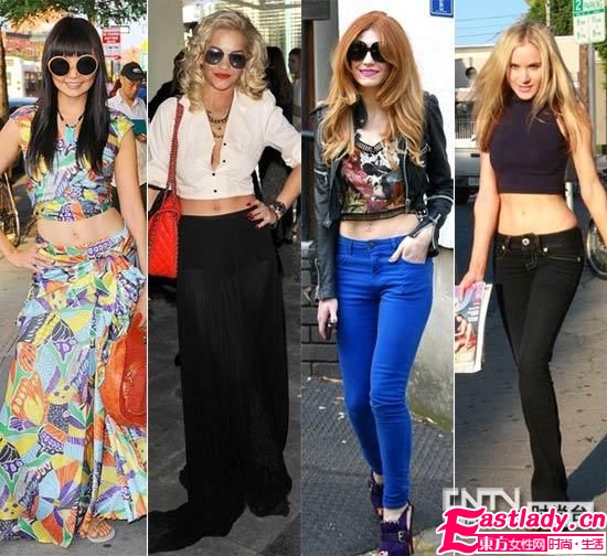 2012春夏秀场外国女星红毯演绎露脐装