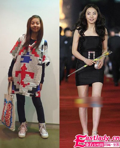 女星脱掉高跟鞋 美腿惊变萝卜腿