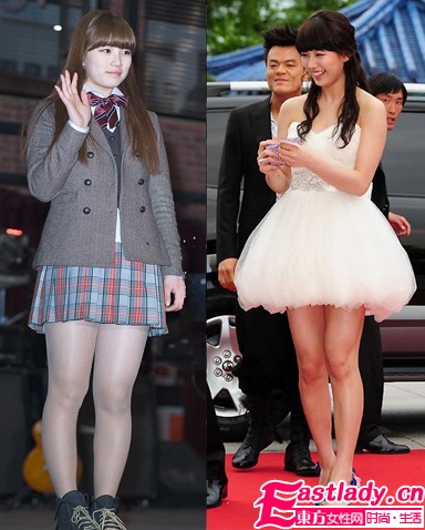 女星脱掉高跟鞋 美腿惊变萝卜腿