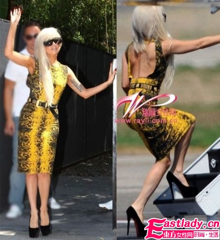 范思哲2011秋冬新款军装风裙装搭配秀出女人味