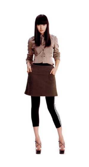 学李娜穿网球裙 与时尚亲密接轨