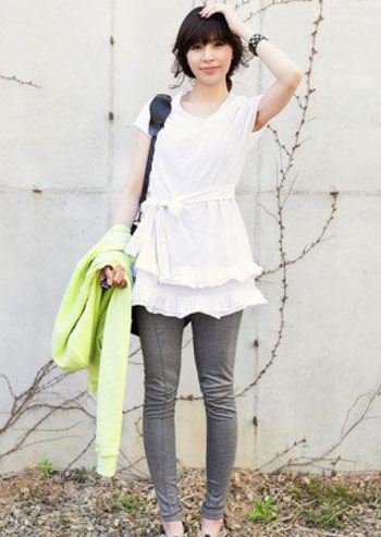 夏日Girl白色连衣裙潮流LOOK 提升清凉度