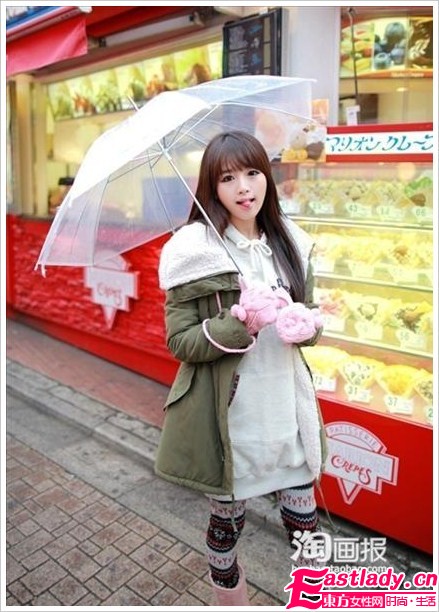 2011街拍韩国小美妞的新年靓装