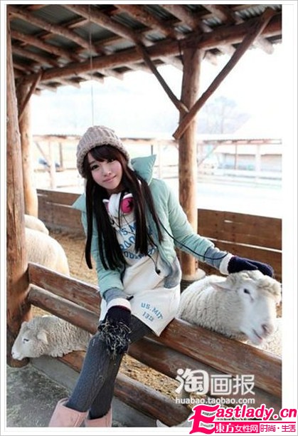 2011街拍韩国小美妞的新年靓装