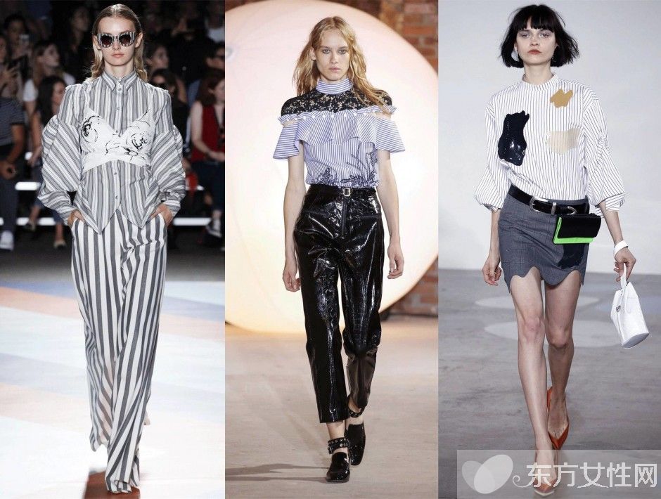 时髦春天穿什么 听说今年主场是条纹衬衫
