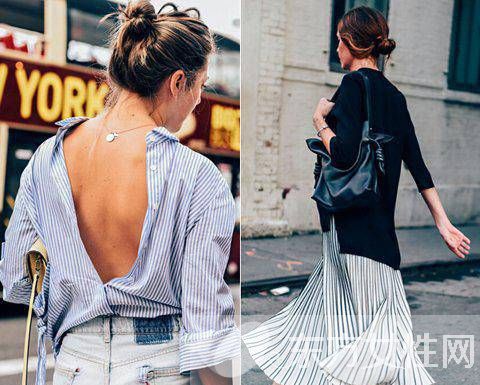 万能百搭的条纹衫 这样穿超级显瘦