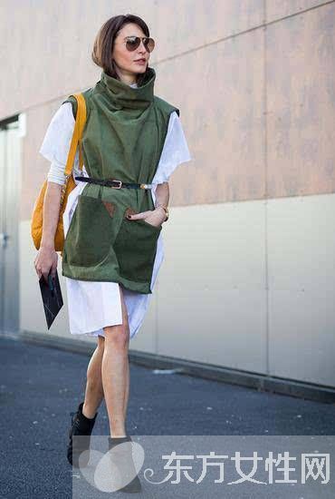 衬衫裙的N种时髦搭配 不止显瘦那么简单