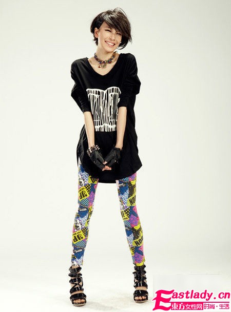 超炫色彩leggings 百变魔女的百变美丽