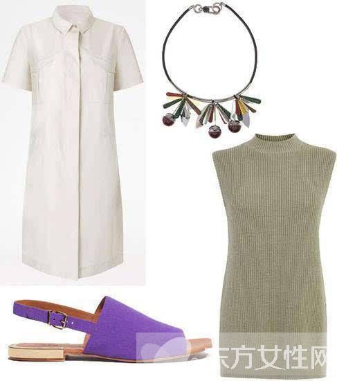 衬衫裙的N种时髦搭配 不止显瘦那么简单