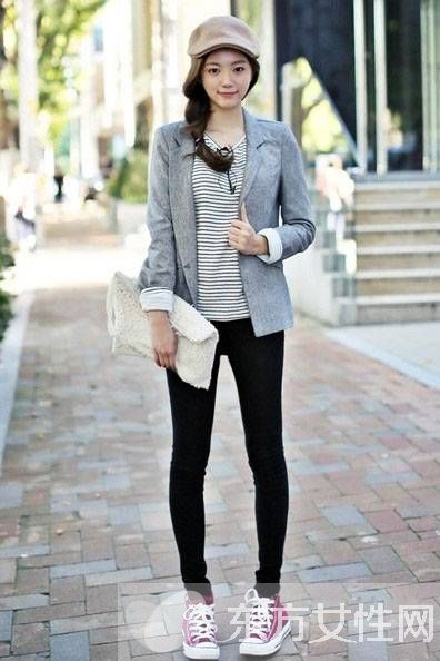 时尚运动鞋+西装 这样的混搭照样美上天