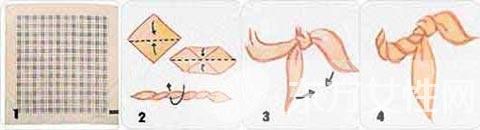 7大丝巾围法图解 让你一周不重样