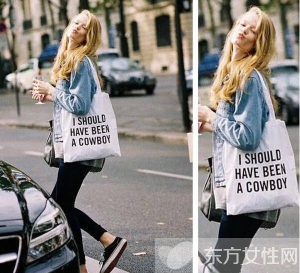 时尚环保袋搭配技巧 帆布环保袋也这么有范