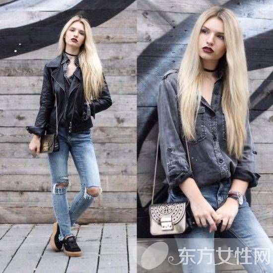 如何时髦过秋 人手一件的皮夹克就该这样穿