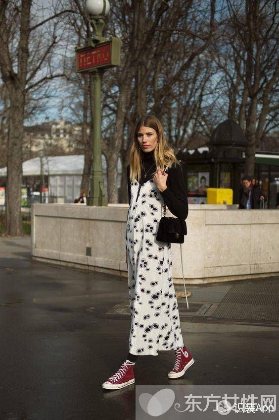 秋冬季节一件高领毛衣竟有这么多种穿法