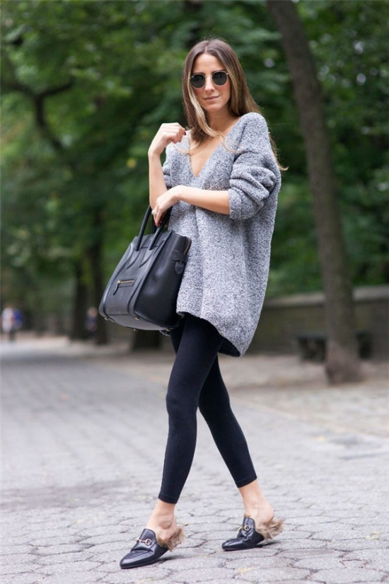 Gucci毛毛鞋搭配法则 这么搭散发时髦味