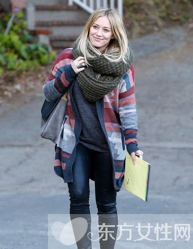 街拍潮人围巾搭配法则 几种搭法让你星味十足