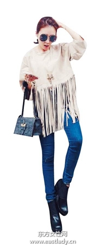 流苏+麂皮+宽裤今年秋冬流行3元素