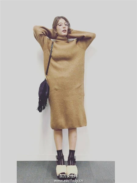 毛毛鞋也可这么时尚 这样穿回头率百分百