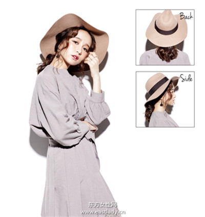帽子+发带搭配编发打造时尚女王造型