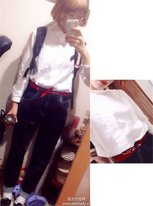 日本妞真会玩 一块头巾玩出百变造型