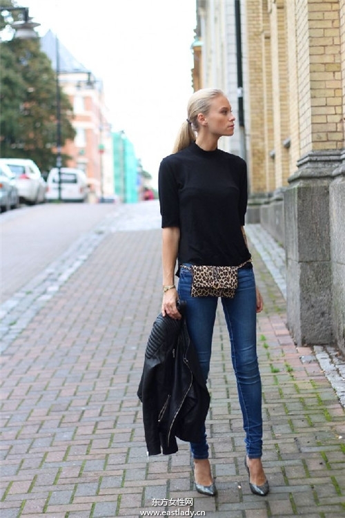 腰包的5个搭法 时尚不俗气