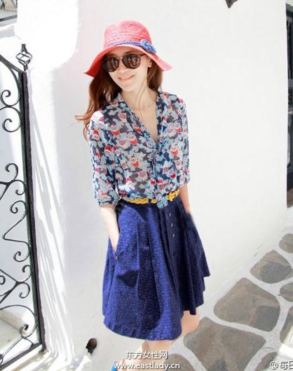 明媚感十足碎花裙提升好感度