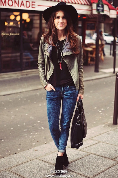 小礼帽打造春日帅气英伦范