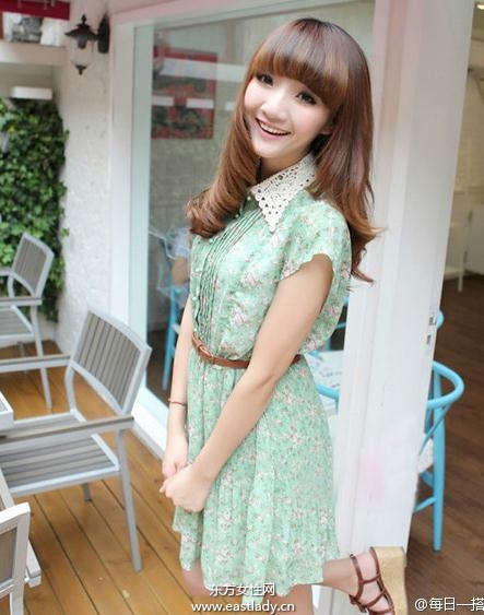 明媚感十足碎花裙提升好感度