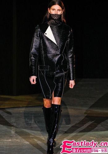 2012纽约秋冬时装周 皮革是本季重点元素
