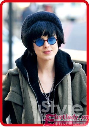 圆型复古墨镜 凹造型圣品