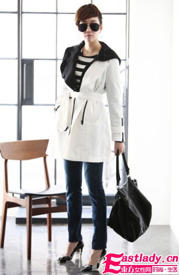春季遮肉障眼法 必选长外套+瘦腿裤