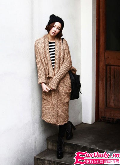 复古棒针毛衣 复古风穿出无限潮味
